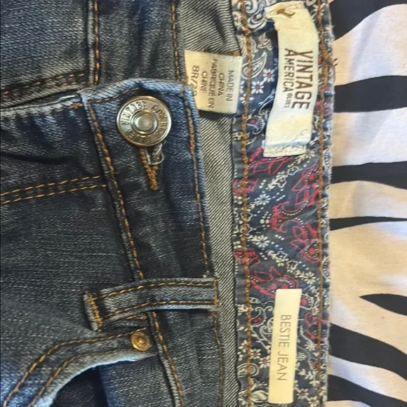 Embroidered Blue Jeans - Picture 2 of 2